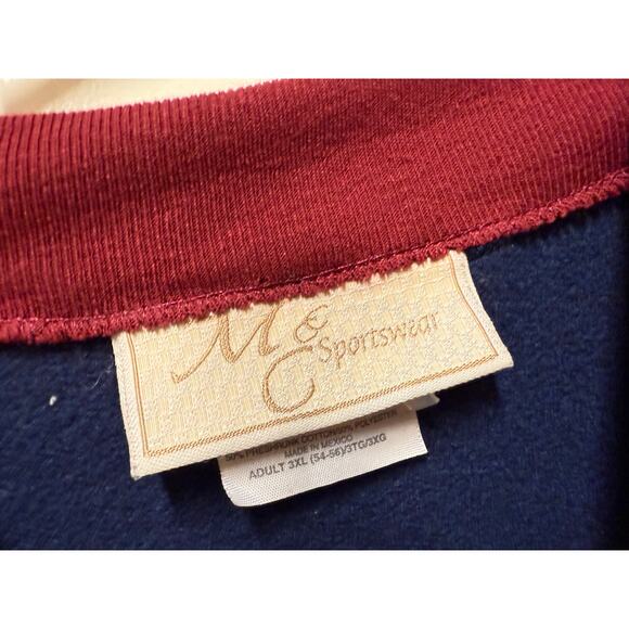 Vintage M & C Sportswear fall leaves heart  Crewneck Sweatshirt Womens 3XL - Picture 3 of 5